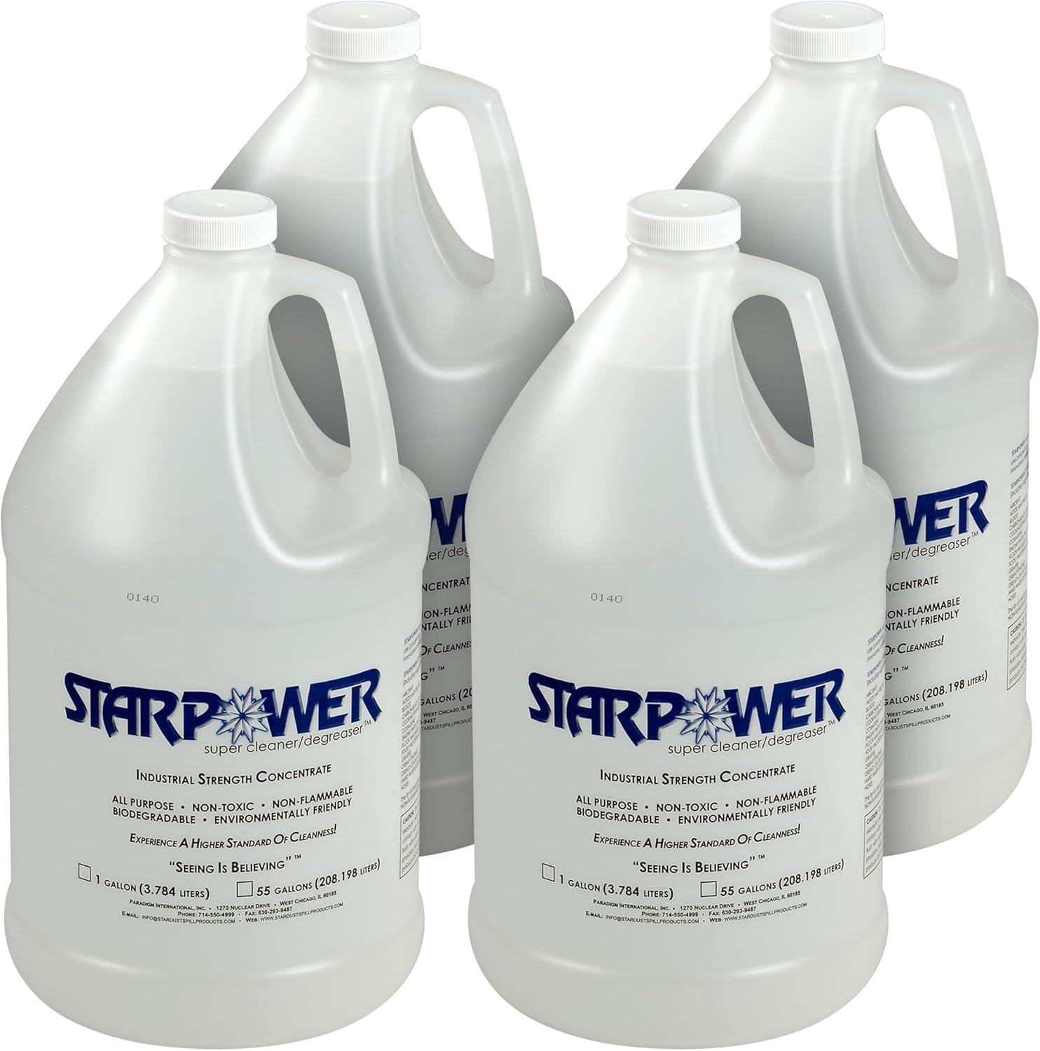 STARPOWER Super Cleaner/Degreaser®, 1-Gallon Bottles, Case of 4 (Part No. D312CS)