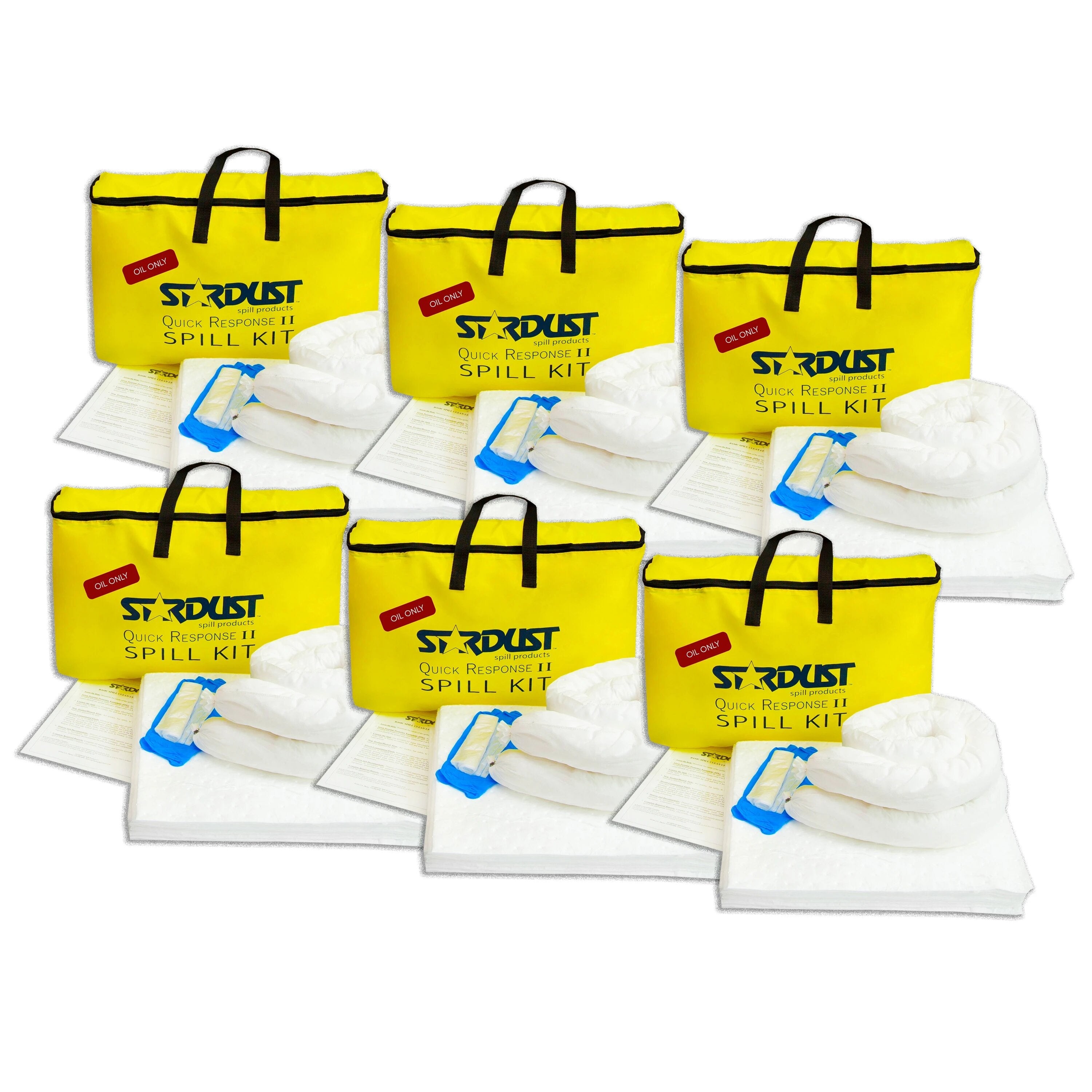 STARDUST Quick Response Oil-Only Spill Kit - Oil Spill Cleanup (Part No. D715P)