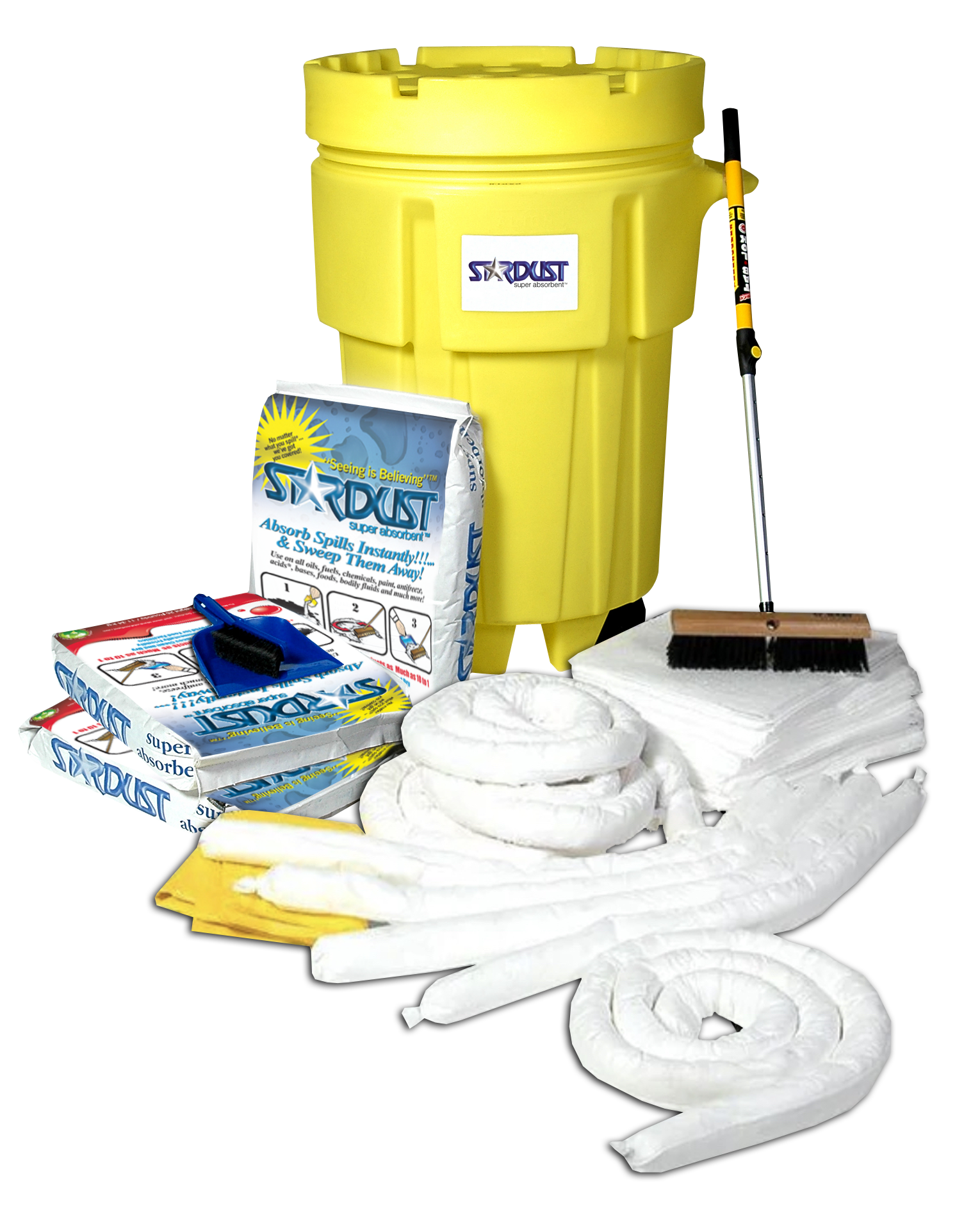 STARDUST Spill Kit - Oil-Only 95-Gallon Wheeled (Part No. D950P)