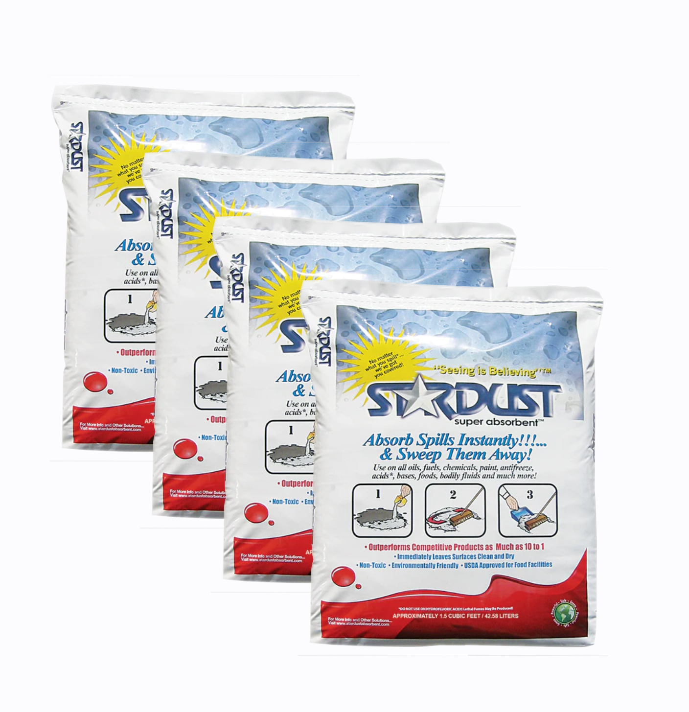 STARDUST Super Absorbent® 1.5 Cubic Foot Bag - 4 Bag Set (Part No. D15CF-4)