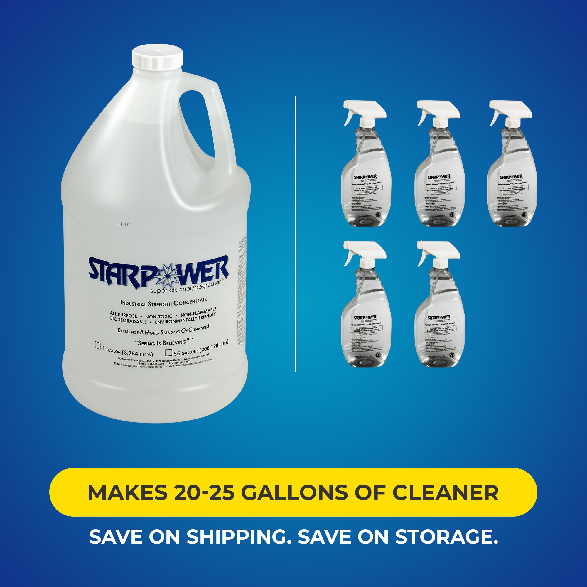 STARPOWER Super Cleaner/Degreaser®, 1-Gallon Bottle, Single (Part No. D312)