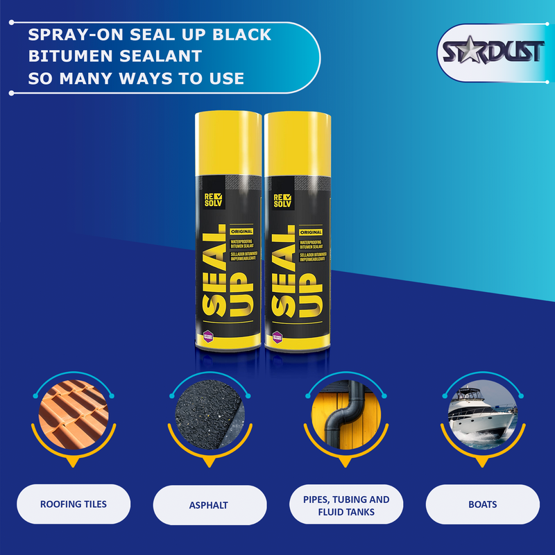 Seal Up® Spray-on Sealant - Waterproof Sealant, Black (Part No. D801SUB)